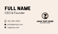 Man Formal Hairstyle Business Card