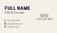 Barrel Glasses Brewery Nerd Business Card