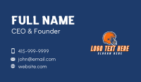 Football Monkey Helmet Business Card