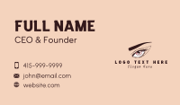 Eyelash Salon Cosmetic Business Card