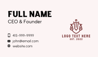 Sword Justice Shield Business Card