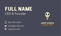 Skull Ice Cream Business Card
