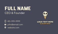 Skull Ice Cream Business Card Design