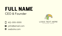 Toucan Head Character Business Card