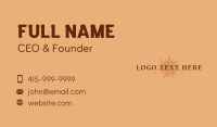 Mystical Antique Sun Business Card