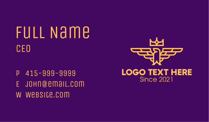 Opulent Business Card example 3