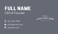 Generic Barbershop Wordmark Business Card Design