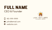 Hippie Man Character Business Card