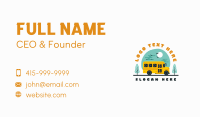 School Bus Vehicle Business Card Design