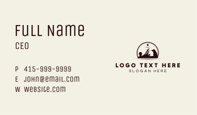 Carpentry Wood Planer Business Card