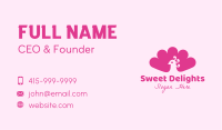 Pink Beauty Peacock Business Card Design