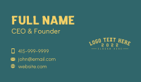 Sports Wear Business Card example 3