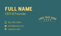 Coach Business Card example 2