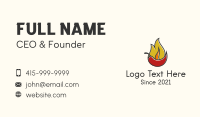 Fire Chilli Pepper  Business Card Design