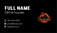 Industrial Machinery Excavator Business Card