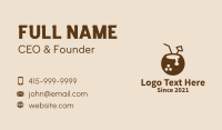 Coconut Bowling Ball  Business Card Design