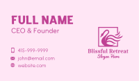 Pink Swan Salon Business Card
