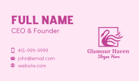 Pink Swan Salon Business Card