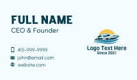 Sun Wave Speedboat Business Card