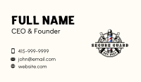 Barber Pole Razor Business Card