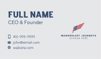 American Wing Flag Business Card