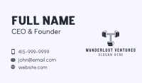 Dumbbell Letter T Business Card