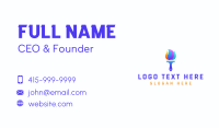 Paint Brush Torch Business Card Design