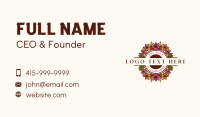 Stylish Floral Salon Business Card