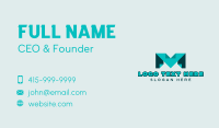 Generic Studio Letter M Business Card