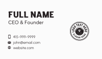 Gym Barbell Plate Business Card Design
