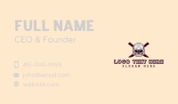 Dagger Skull Knife Business Card