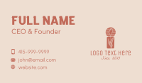 Rose Floral Candle  Business Card