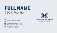 Tech Innovation Letter X Business Card Design