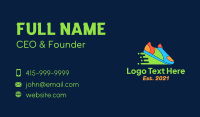 Fast Colorful Shoes Business Card