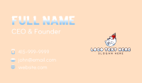 Bear Ice Cream Cartoon Business Card