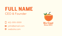 Coconut Orange Juice  Business Card