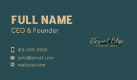 Elegant Wave Wordmark Business Card Image Preview