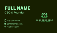 Crown Shield Lettermark Business Card Design