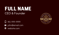 Royalty Crest Lion Business Card Design