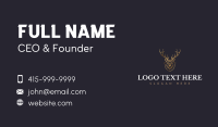 Wildlife Deer Antler  Business Card Design