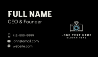 White Diamond Camera Business Card Design