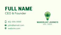 Cannabis Light Bulb  Business Card