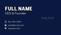 Simple Minimalist Elegant Wordmark Business Card