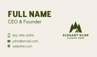 Tent Business Card example 2