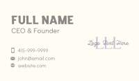 Beauty Product Business Card example 3