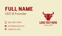 Bull Castle Fortress Business Card