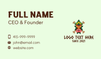 Scary Tiki Mask Business Card