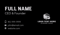 Company Truck Hexagon Business Card