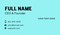 60s Business Card example 2