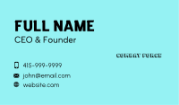 60s Business Card example 2